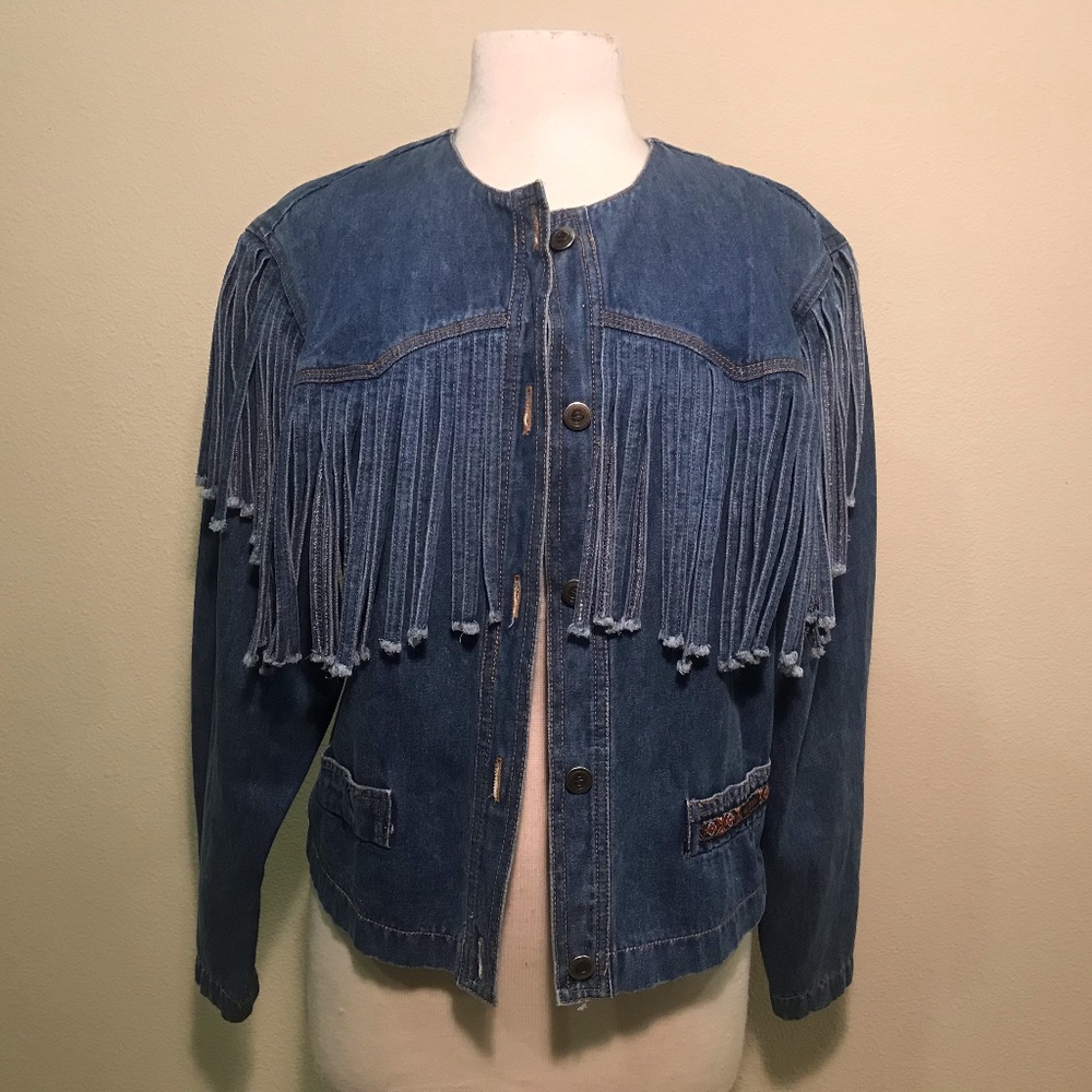 Fringe Denim Jacket